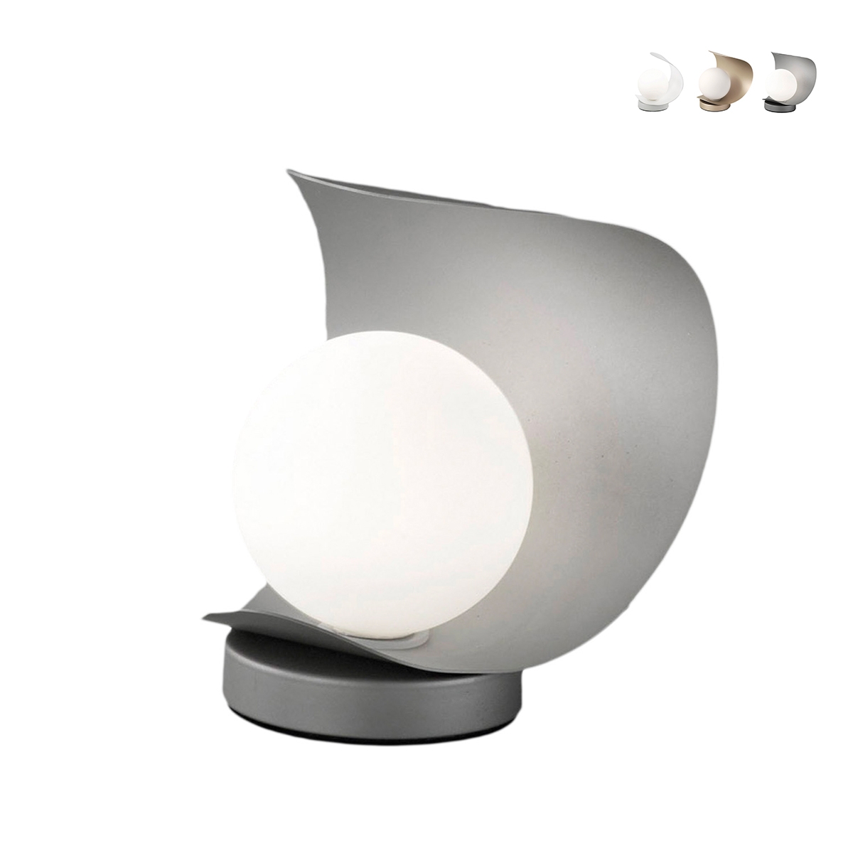 Tischlampe LED modern mit Glaskugelschirm Adria-T Aktion Tischlampe LED modern mit Glaskugelschirm Adria-T Aktion