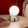 Lampe LED modern Tisch Nachttisch Kugel aus geblasenem Glas Gravity Verkauf