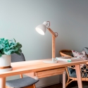 Tischlampe Schreibtisch modern aus Holz im nordischen Design Sveva-T Verkauf