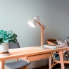 Tischlampe Schreibtisch modern aus Holz im nordischen Design Sveva-T Verkauf