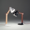 Tischlampe Schreibtisch modern aus Holz im nordischen Design Sveva-T Lagerbestand