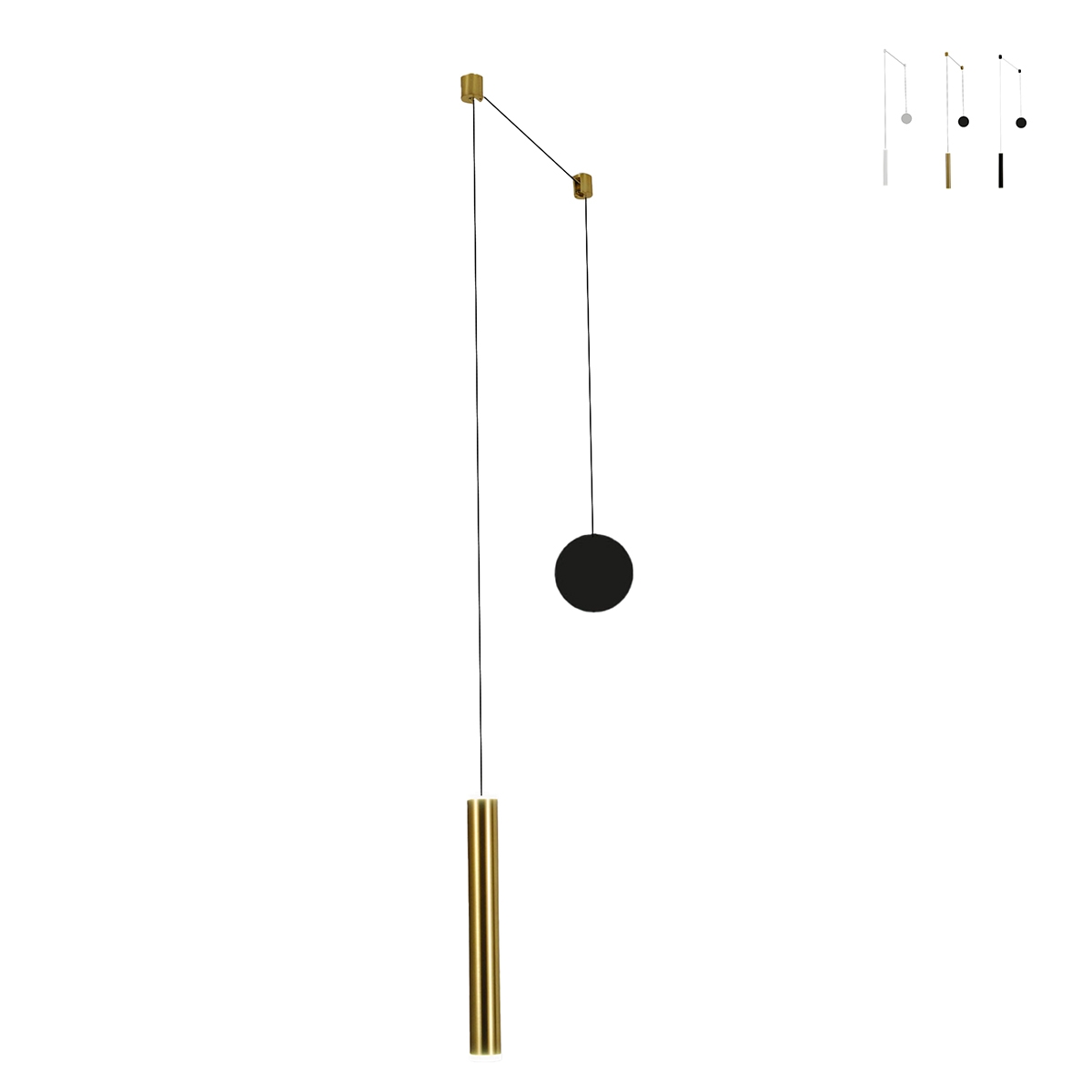 Hängelampe modern LED aus Metall mit Röhrendiffusor Prado-D Aktion Hängelampe modern LED aus Metall mit Röhrendiffusor Prado-D Aktion