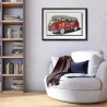Gemälde Vintage Collage 3D Effekt 70x50cm Van 60-70er Jahre Arti Verkauf