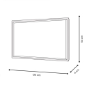 Gemälde abstrakt 124x64cm auf Plexiglas mit schwarzem Rahmen Druvt Sales
