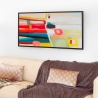 Gemälde abstrakt 124x64cm auf Plexiglas mit schwarzem Rahmen Druvt Verkauf