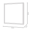 Gemälde abstrakt auf Plexiglas 64x64cm modern weißer Rahmen Lazur Rabatte
