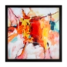 Gemälde abstrakt modern 64x64cm auf Plexiglas schwarzer Rahmen Tzarb Angebot