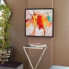 Gemälde abstrakt modern 64x64cm auf Plexiglas schwarzer Rahmen Tzarb Verkauf