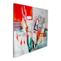 Gemälde abstrakt auf Leinwand 100x100cm modern mehrfarbig Prynk Aktion