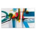 Gemälde modern abstrakt 120x70cm mehrfarbig auf Leinwand Luma Aktion