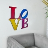 Bild aus Metall 3D mehrfarbig 81x81cm mit LOVE Aufschrift Kokhannya Verkauf