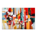 Gemälde 3er Set abstrakt modern auf Leinwand 120x80cm Gemäldetrio Fiora Angebot