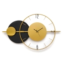 Wanduhr 81x50cm modernes Design goldfarbenes Metall Tempo Angebot