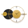Wanduhr 81x50cm modernes Design goldfarbenes Metall Tempo Angebot