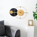 Wanduhr 81x50cm modernes Design goldfarbenes Metall Tempo Verkauf