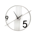 Wanduhr im minimalistischen, modernen Design 65x60cm aus Metall Rondo Aktion