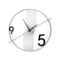 Wanduhr im minimalistischen, modernen Design 65x60cm aus Metall Rondo Aktion