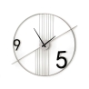 Wanduhr im minimalistischen, modernen Design 65x60cm aus Metall Rondo Aktion