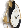 Wanduhr modern 46x77cm Metall goldfarben geometrisches Design Sfera Angebot