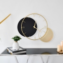 Wanduhr 75x68cm modernes geometrisches Design schwarz und gold Celo Verkauf