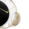 Wanduhr 75x68cm modernes geometrisches Design schwarz und gold Celo Sales