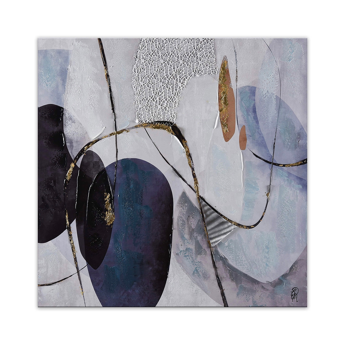 Gemälde modern abstrakt auf Leinwand 100x100cm Reliefdekoration Zorya Aktion Gemälde modern abstrakt auf Leinwand 100x100cm Reliefdekoration Zorya Aktion