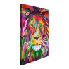 Gemälde modern Leinwanddruck 50x70cm Löwe Pop Art mehrfarbig Zora Aktion