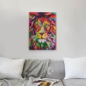 Gemälde modern Leinwanddruck 50x70cm Löwe Pop Art mehrfarbig Zora Verkauf