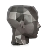 Vase aus Glasfasergewebe mit Metalleffekt und weiblichem Gesicht Ruzid-M Angebot