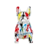 Skulptur Pop Art französische Bulldogge aus mehrfarbigem Harz Forma XL Rabatte