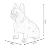 Skulptur Pop Art französische Bulldogge aus mehrfarbigem Harz Forma XL Katalog