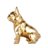 Skulptur französische Bulldogge in goldfarbenem Harz Statue modernes Design Forma-G Angebot