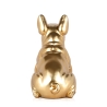 Skulptur französische Bulldogge in goldfarbenem Harz Statue modernes Design Forma-G Sales