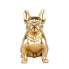 Skulptur französische Bulldogge in goldfarbenem Harz Statue modernes Design Forma-G Rabatte