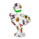 Skulptur dekorative Büste Pop-Art aus Kunstharz mit Graffiti-Effekt Snark-PA Aktion