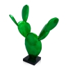 Skulptur Kaktus Harz moderne Statue metallisch grün Roka Angebot