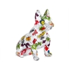 Skulptur französische Bulldogge in mehrfarbiger Kunstharz Pop-Art-Statue Forma-PA Angebot