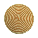 Set aus 6 runden Platzsets aus geflochtenem Stroh Ø38cm Spiral Color Sales