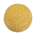 Set aus 6 runden Platzsets aus geflochtenem Stroh Ø38cm Spiral Color Modell