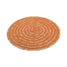 Set aus 6 runden Platzsets aus geflochtenem Stroh Ø38cm Spiral Color Eigenschaften