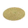Set aus 6 runden Platzsets aus geflochtenem Stroh Ø38cm Spiral Color Maße