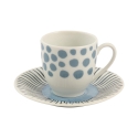 6er-Set Porzellan-Espressotassen mit Untertasse 90ml Marea C Sales