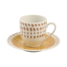 6er-Set Porzellan-Espressotassen mit Untertasse 90ml Marea C Rabatte
