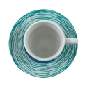 6er-Set Porzellan-Espressotassen mit Untertasse 90ml Marea C 