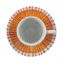 6er-Set Porzellan-Espressotassen mit Untertasse 90ml Marea C 