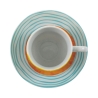 6er-Set Porzellan-Espressotassen mit Untertasse 90ml Marea C 