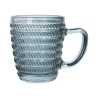 Set aus 6 bunten Kaffeetassen aus Glas 90ml Geometrie C Rabatte