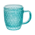Set aus 6 bunten Kaffeetassen aus Glas 90ml Geometrie C Eigenschaften