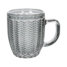 Set aus 6 bunten Kaffeetassen aus Glas 90ml Geometrie C Preis