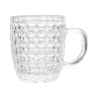 Set aus 6 bunten Kaffeetassen aus Glas 90ml Geometrie C 